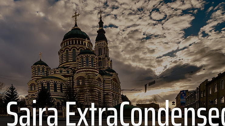 Saira ExtraCondensed Font Family