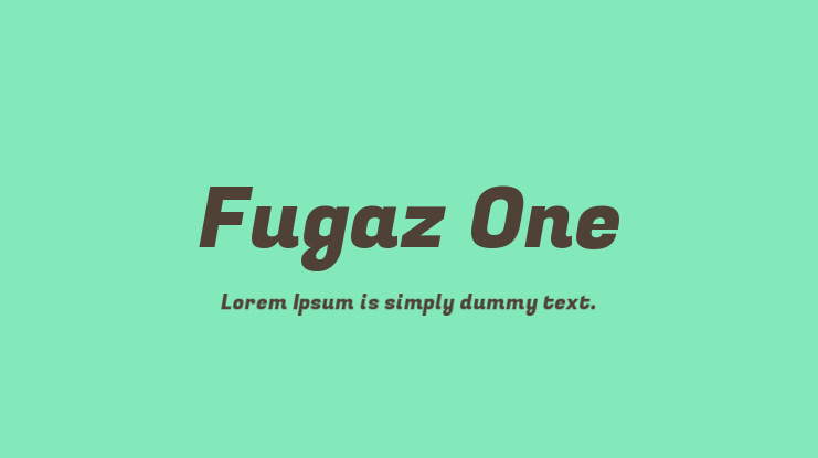 Fugaz One Font