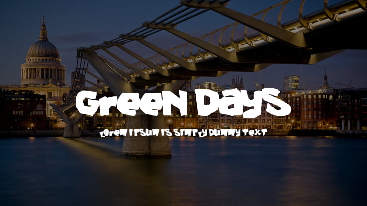 Green Days Font