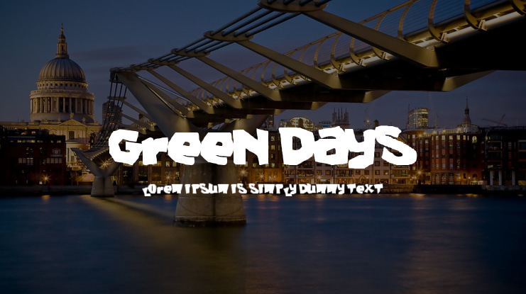 Green Days Font