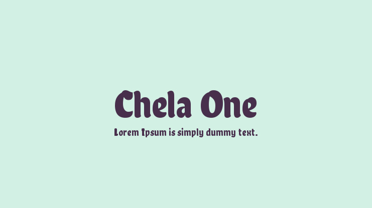 Chela One Font