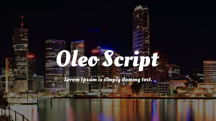 Oleo Script Font Family