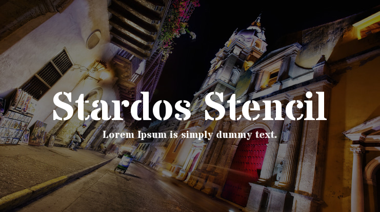 Stardos Stencil Font Family