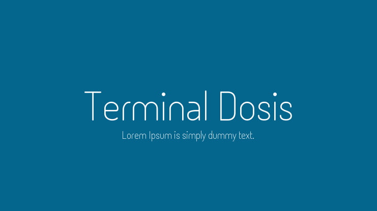Terminal Dosis Font