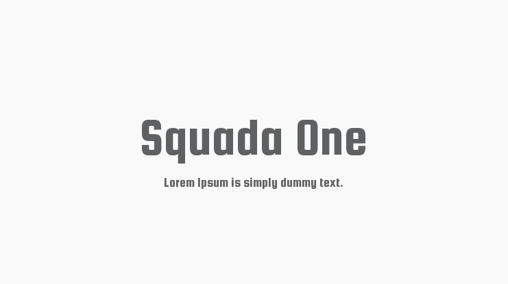Squada One Font