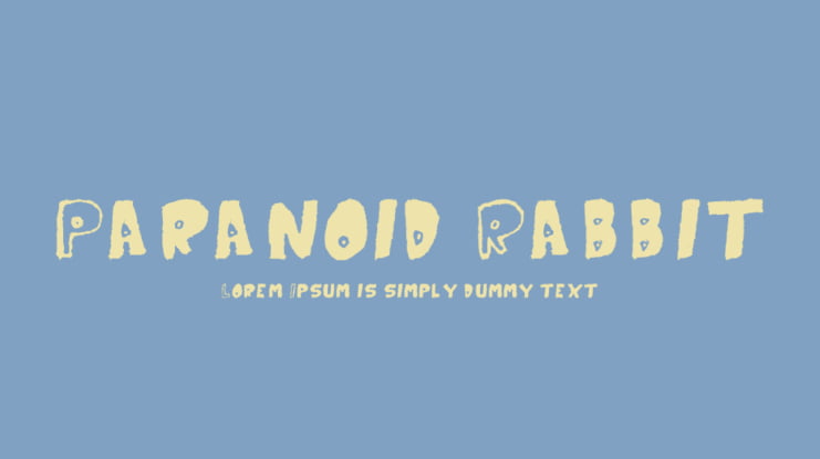 Paranoid Rabbit Font