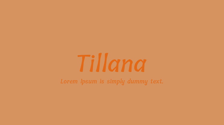 Tillana Font Family