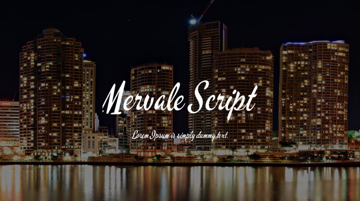 Mervale Script Font