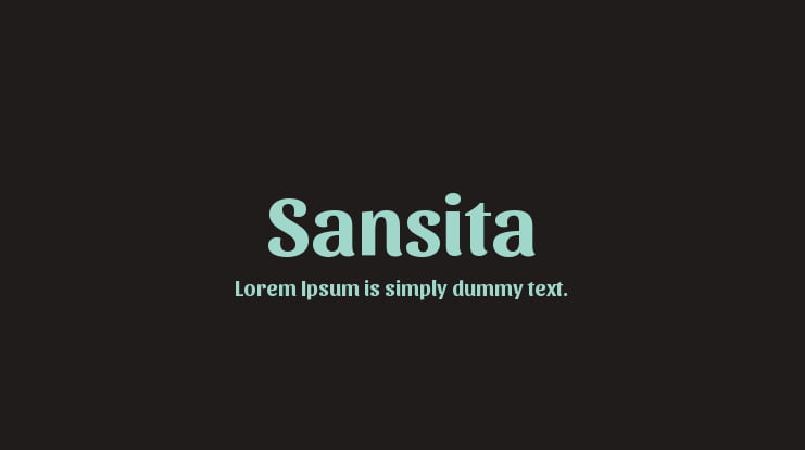 Sansita Font Family