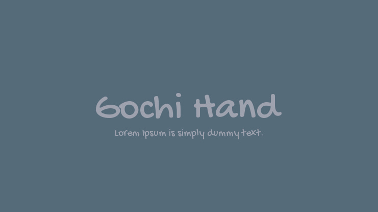 Gochi Hand Font