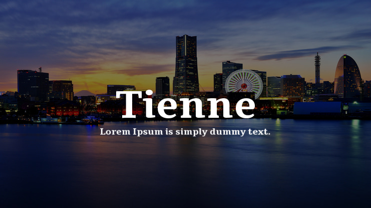 Tienne Font Family