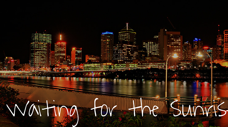 Waiting for the Sunrise Font