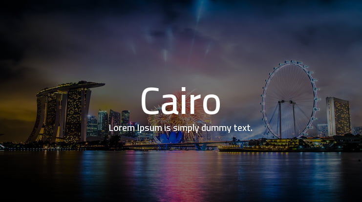 Cairo Font Family