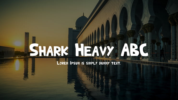 Shark Heavy ABC Font