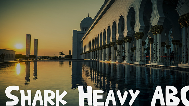 Shark Heavy ABC Font