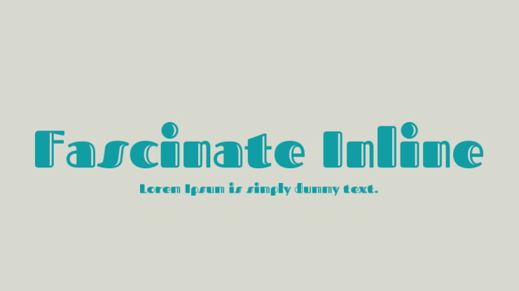 Fascinate Inline Font