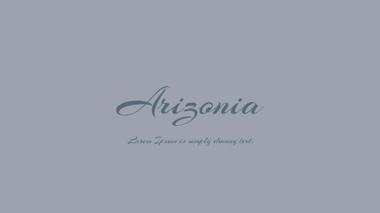 Arizonia Font