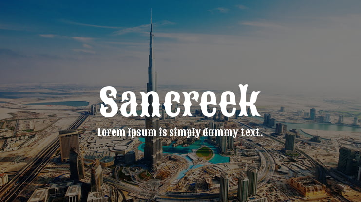 Sancreek Font