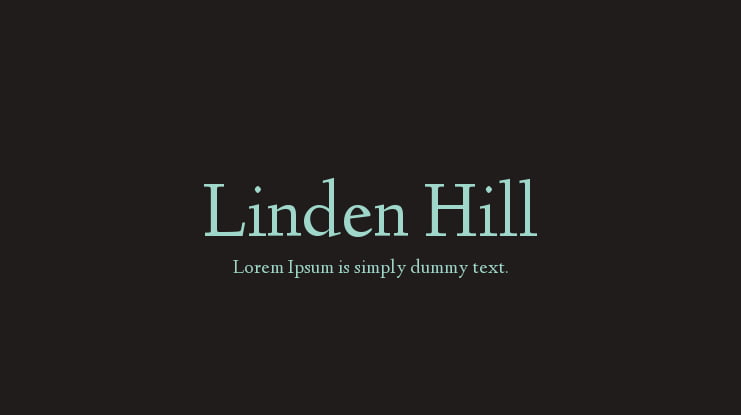 Linden Hill Font Family
