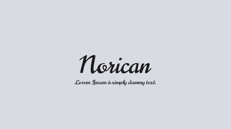 Norican Font