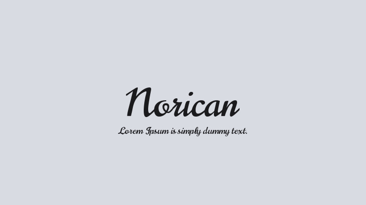 Norican Font Family