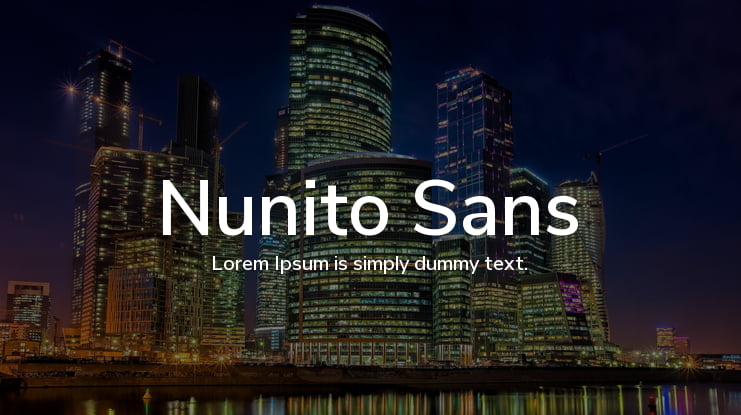 Nunito Sans Font Family