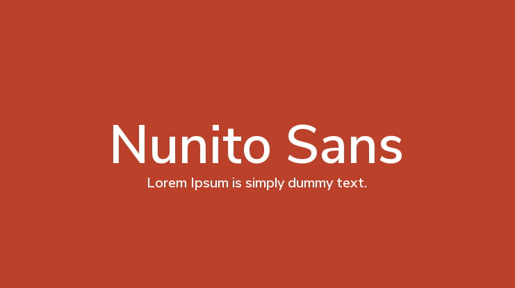 Nunito Sans Font Family