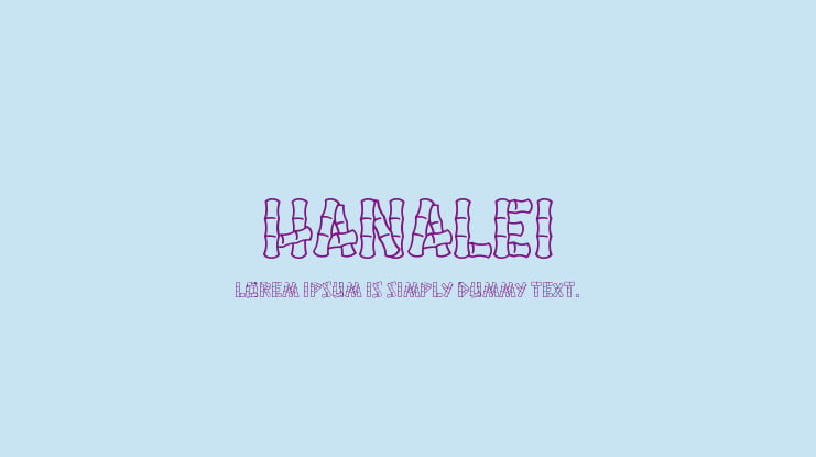 Hanalei Font