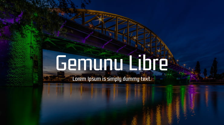 Gemunu Libre Font Family