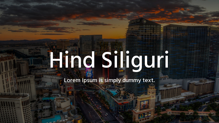 Hind Siliguri Font Family