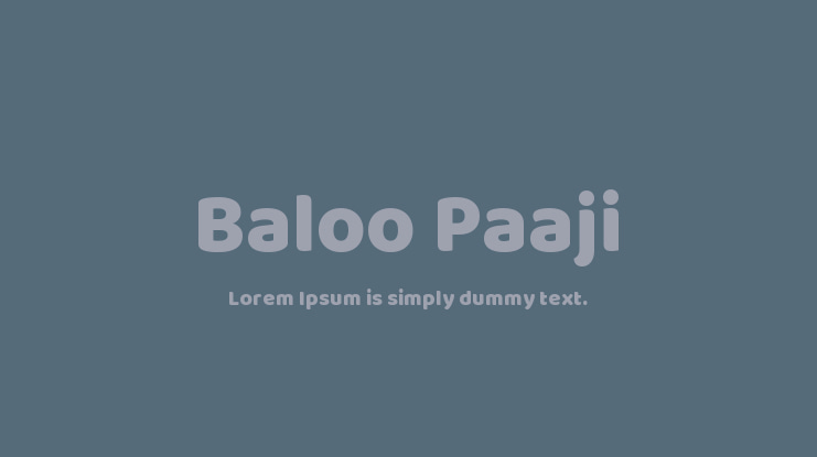 Baloo Paaji Font