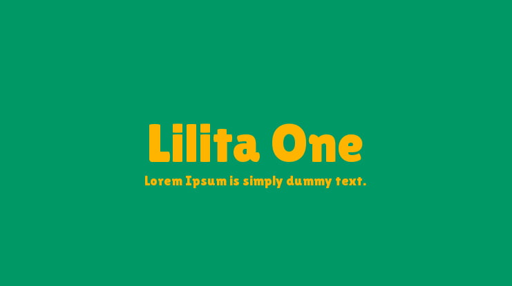 Lilita One Font