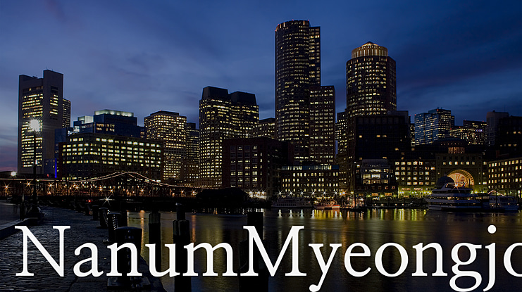 NanumMyeongjo Font Family