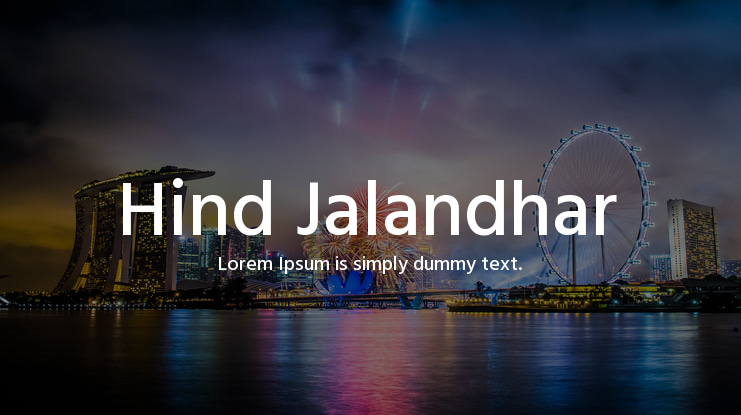Hind Jalandhar Font Family