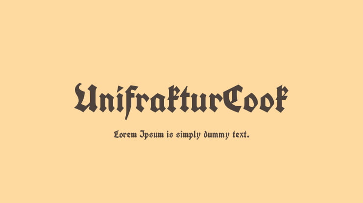 UnifrakturCook Font