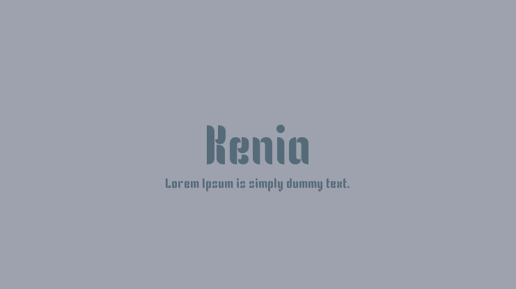 Kenia Font