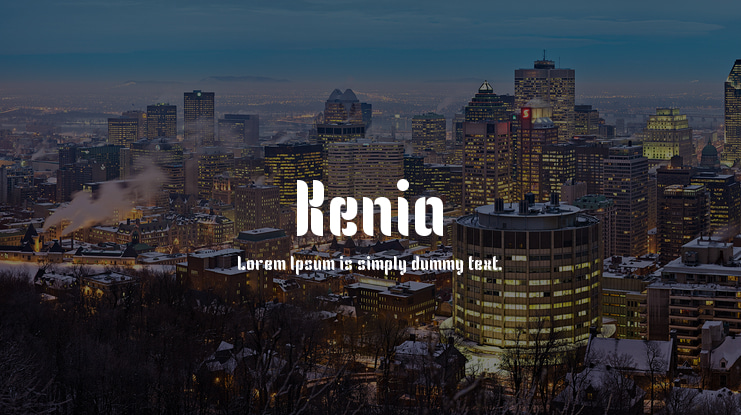 Kenia Font