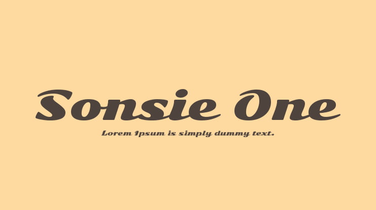 Sonsie One Font