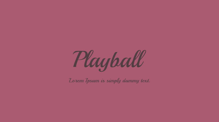 Playball Font Family