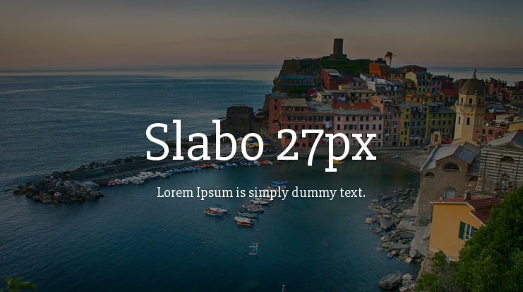 Slabo 27px Font
