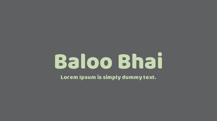 Baloo Bhai Font