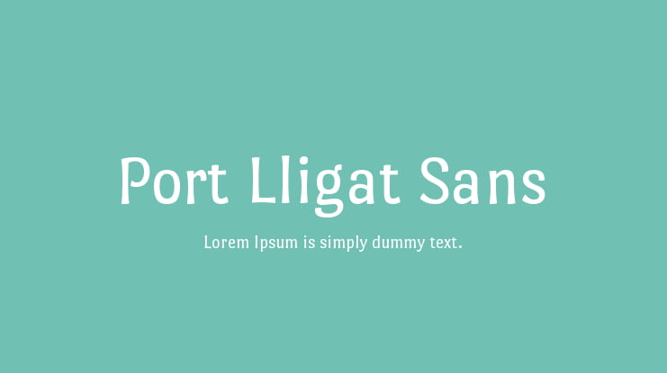 Port Lligat Sans Font