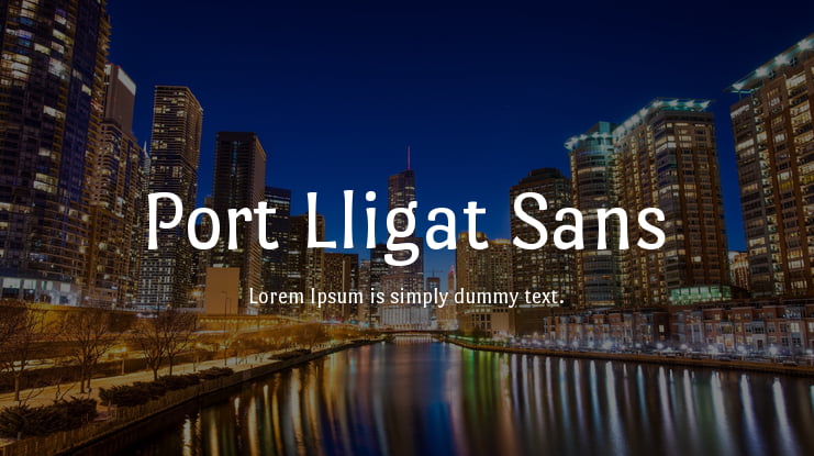 Port Lligat Sans Font