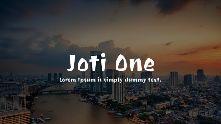Joti One Font Family