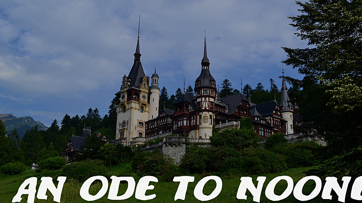 An ode to noone Font