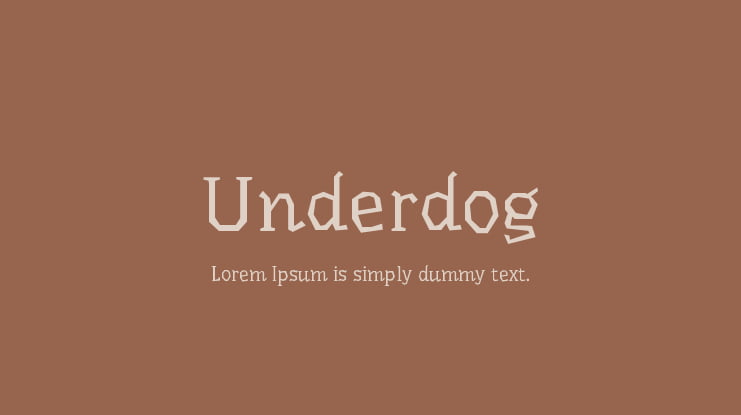 Underdog Font