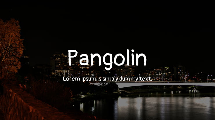 Pangolin Font