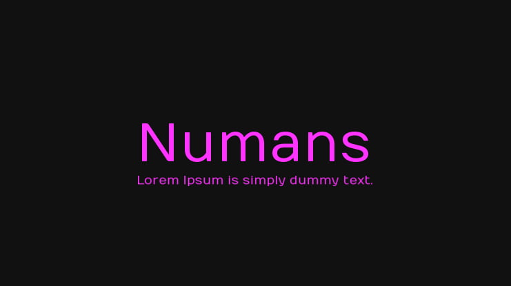 Numans Font