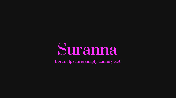 Suranna Font