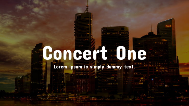 Concert One Font